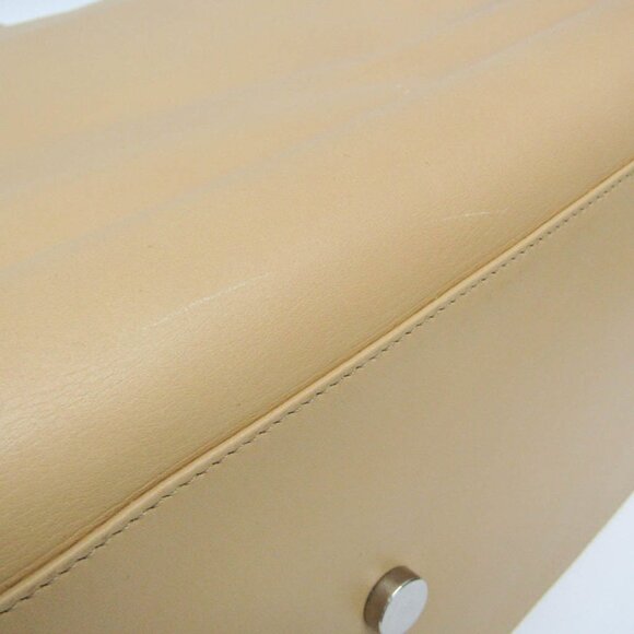 SAINT LAURENT Beige Leather Tote Bag - Picture 8 of 16